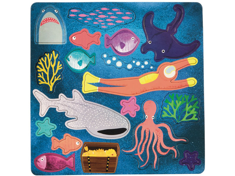 Floss & Rock Spielbox Ocean 4-in-1 - 19,5 x 19,5 cm