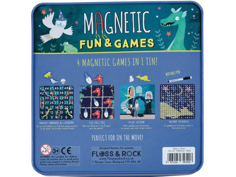 Floss & Rock Game box Spellbound 4-in-1 - 19.5 x 19.5 cm