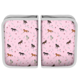 Animal Pictures Trousse à crayons remplie Chevaux - 19,5 x 13,5 cm - 22 pcs. - Polyester