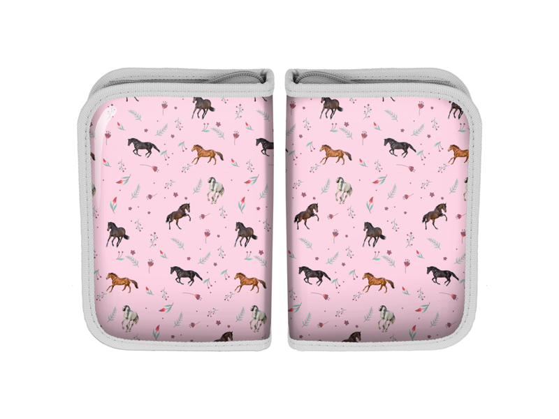 Animal Pictures Filled pencil case Horses - 19.5 x 13.5 cm - 22 pcs. - Polyester