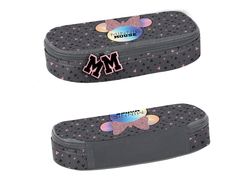 Disney Minnie Mouse Etui - 23 x 10 x 5 cm - Grijs