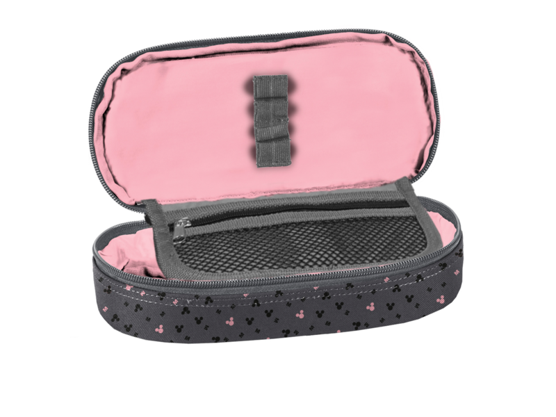 Disney Minnie Mouse Etui - 23 x 10 x 5 cm - Grijs