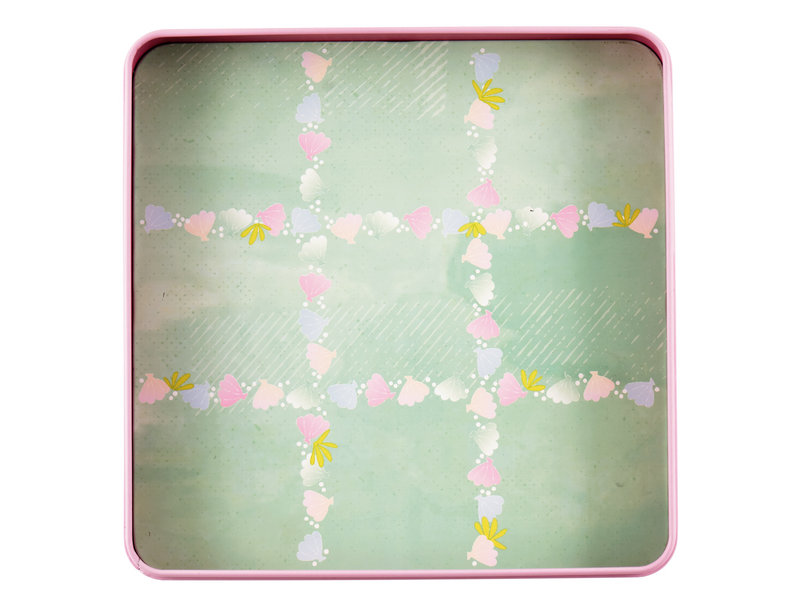 Floss & Rock Spelletjesdoos Zeemeermin 4-in-1 - 19,5 x 19,5 cm