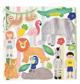 Floss & Rock Game box Jungle 4-in-1 - 19.5 x 19.5 cm