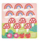 Floss & Rock Spelletjesdoos Regenboog Fee 4-in-1 - 19,5 x 19,5 cm