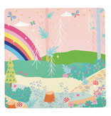 Floss & Rock Spelletjesdoos Regenboog Fee 4-in-1 - 19,5 x 19,5 cm