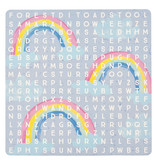 Floss & Rock Spelletjesdoos Regenboog Fee 4-in-1 - 19,5 x 19,5 cm