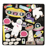 Floss & Rock Game box Space 4-in-1 - 19.5 x 19.5 cm