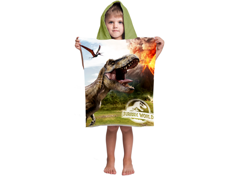 Jurassic World Poncho Volcano - 55 x 115 cm - Coton