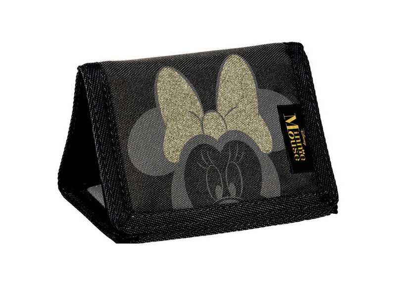 BeUniq Brieftasche Minnie Gold - 12 x 8 cm - Schwarz