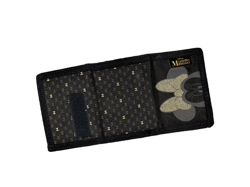 BeUniq Brieftasche Minnie Gold - 12 x 8 cm - Schwarz