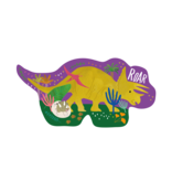 Floss & Rock Puzzel Dino - 12 stukjes - 35 x 18 cm - Multi