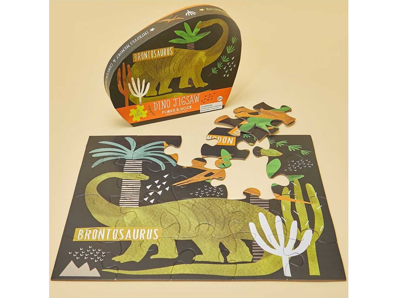 Floss & Rock Dinosaur - puzzle - 20 pieces - 38 x 33 cm - Multi