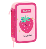BlackFit8 Filled Pencil Case Strawberry - 19.5 x 12.5 cm - 28 pcs. - Polyester