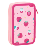 BlackFit8 Filled Pencil Case Strawberry - 19.5 x 12.5 cm - 28 pcs. - Polyester