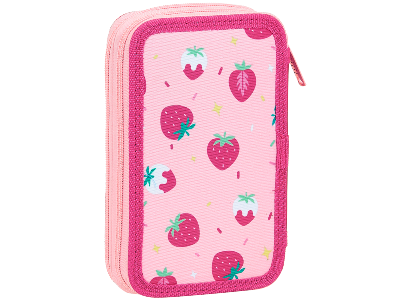 BlackFit8 Filled Pencil Case Strawberry - 19.5 x 12.5 cm - 28 pcs. - Polyester
