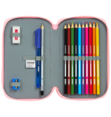 BlackFit8 Filled Pencil Case Strawberry - 19.5 x 12.5 cm - 28 pcs. - Polyester
