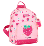 BlackFit8 Sac à dos Enfant Fraise - 28 x 24 x 5 cm - 100% Polyester Recyclé