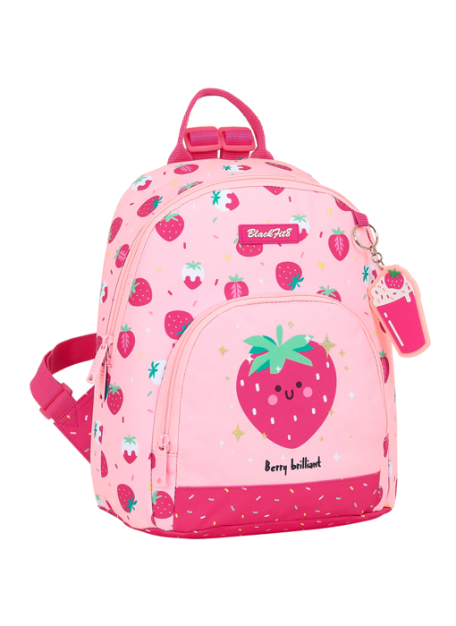 BlackFit8 Sac à dos enfant Fraise 28 x 24 cm