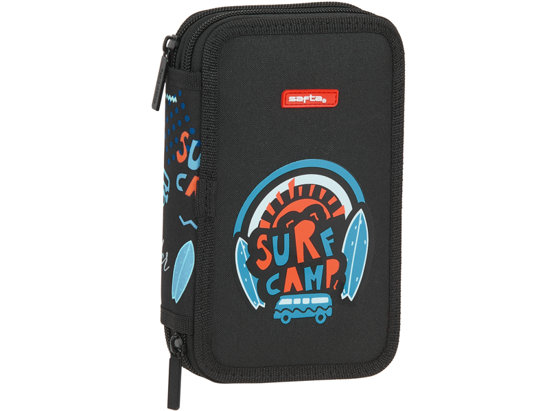 Surf Camp Filled Pencil Case - 19.5 x 12.5 cm - 28 pcs. - Polyester