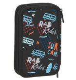 Surf Camp Filled Pencil Case - 19.5 x 12.5 cm - 28 pcs. - Polyester