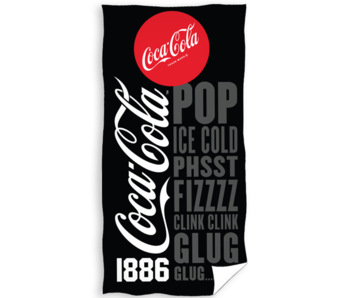 Coca Cola Strandtuch Eiskalt 70 x 140 cm Baumwolle
