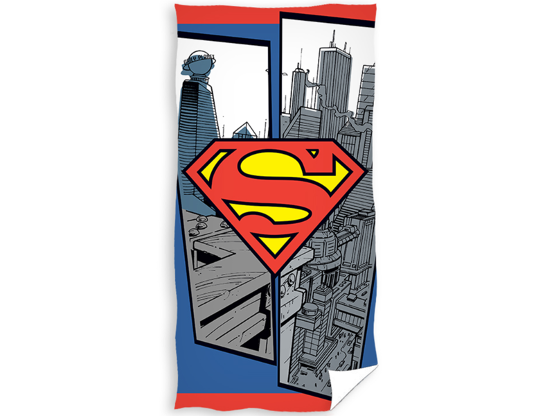 Superman Serviette de plage Logo - 70 x 140 cm - Coton