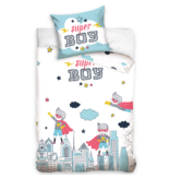 Super Boy Bettbezug Skyline Glow in the Dark - Single - 140 x 200 cm - Baumwolle