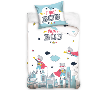 Super Boy Housse de couette Skyline 140 x 200 Coton