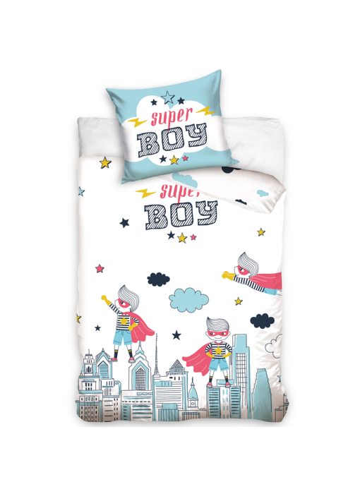 Super Boy Housse de couette Skyline 140 x 200 Coton