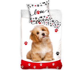 Animal Pictures Duvet cover Dog Love 140 x 200 Cotton