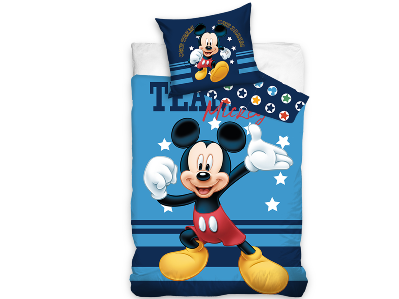 Disney Mickey Mouse Housse de couette Team - Simple - 140 x 200 cm - Coton