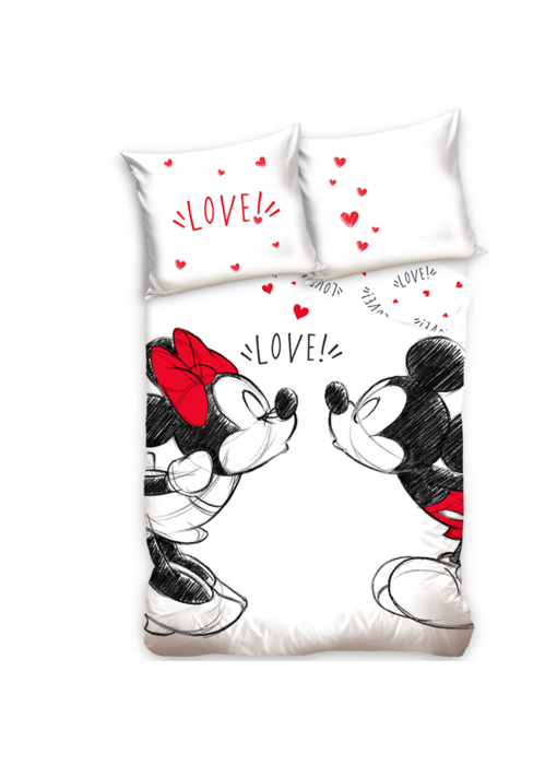 Disney Mickey Mouse Bettbezug Love 140 x 200 Baumwolle