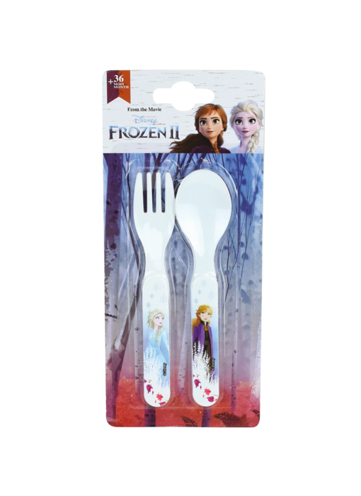 Disney Frozen Cutlery Spoon and Fork - Polypropylene