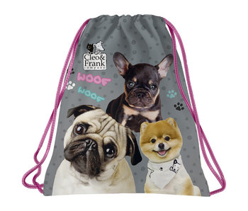 Cleo & Frank Gym bag Woof Woof 41 x 35 cm