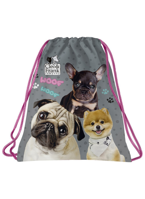 Cleo & Frank Gym bag Woof Woof 41 x 35 cm