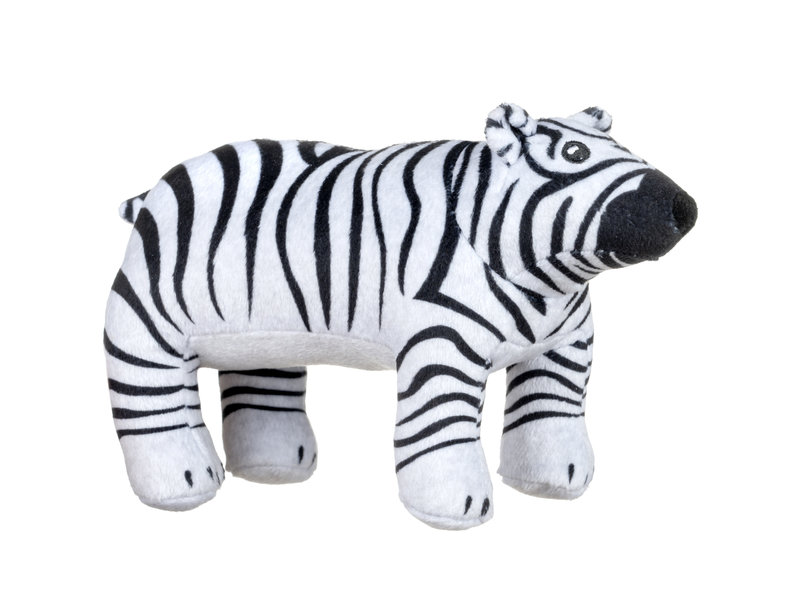 Animal Planet Knuffel James the Zebra Polar Bear Pluche - 32 cm - Recycled Polyester