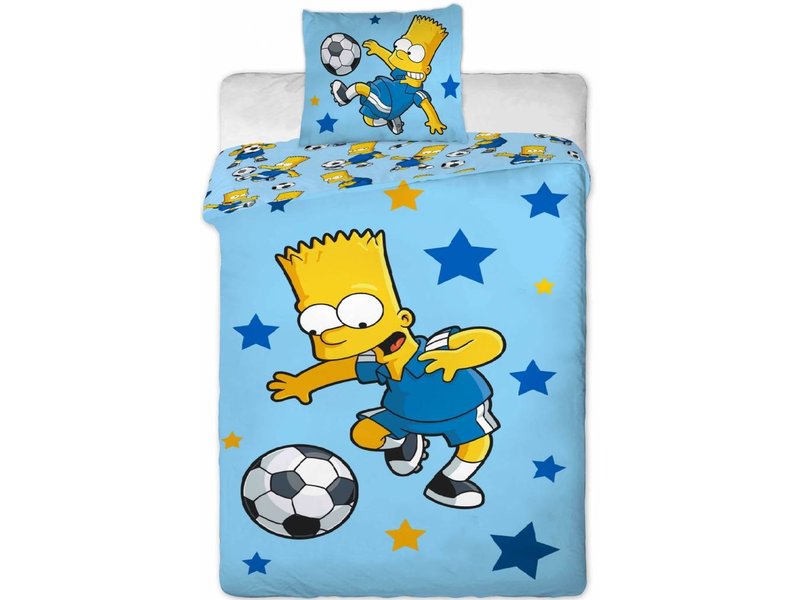 The Simpsons Duvet cover Football Star - Single - 140 x 200 cm - Cotton