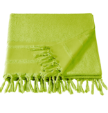 De Witte Lietaer Hammam beach towel with tassels Fjara - 100 X 180 cm - lime green