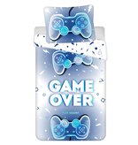 Gaming housse de couette Game Over - Simple - 140 x 200 cm - Coton