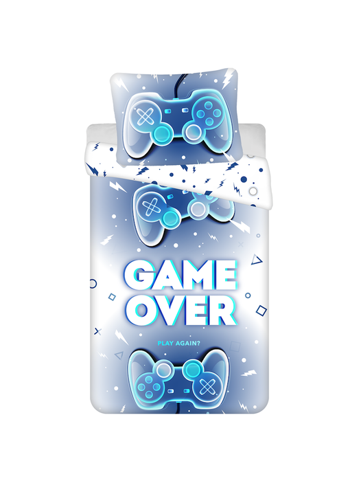 Gaming duvet cover Game Over 140 x 200 cm 70 x 90 cm cotton
