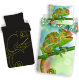 Animal Pictures Bettbezug Chameleon Glow in the Dark - Single - 140 x 200 cm - Baumwolle