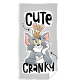 Tom and Jerry Serviette de plage Cute and Cranky - 70 x 140 cm - Coton