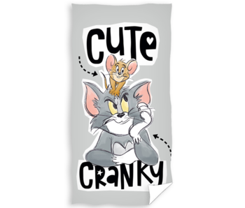 Tom and Jerry Drap de plage Cute and Cranky 70 x 140 cm Coton