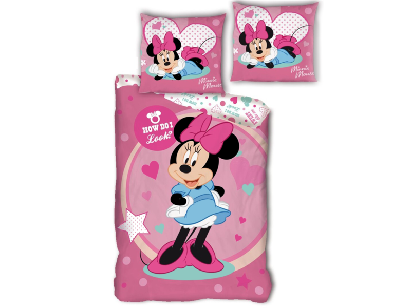 Disney Minnie Mouse Dekbedovertrek How do I look - Eenpersoons - 140  x 200 cm - Polyester