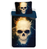 Skull Dekbedovertrek Schedel - Eenpersoons - 140  x 200 / 70 x 90 cm - Polyester