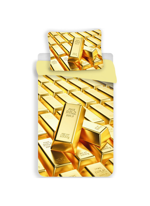 Goud Housse de couette Gold Bars 140 x 200 Polyester