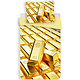 Housse de couette Gold Bars 140 x 200 Polyester
