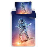 Astronaut Housse de couette Spaceboard Champion - Simple - 140 x 200 cm - Polyester