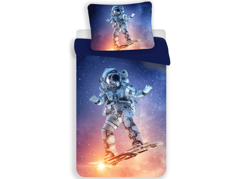 Astronaut Housse de couette Spaceboard Champion - Simple - 140 x 200 cm - Polyester